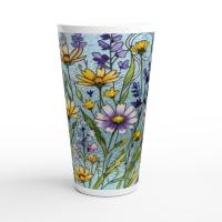 Latte 17oz Ceramic Mug - Coffee or Tea Cup, Extra Tall