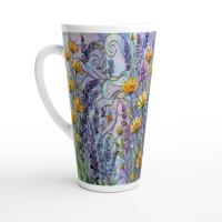 Latte 17oz Ceramic Mug - Coffee or Tea Cup, Extra Tall