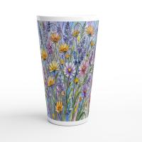 Latte 17oz Ceramic Mug - Coffee or Tea Cup, Extra Tall