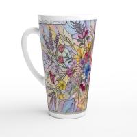 Latte 17oz Ceramic Mug - Coffee or Tea Cup, Extra Tall