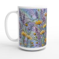 Floral Cups -  Large and Small Ceramic Mugs