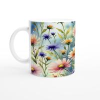 Floral Cups -  Large and Small Ceramic Mugs
