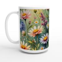 Floral Cups -  Large and Small Ceramic Mugs