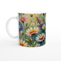 Floral Cups -  Large and Small Ceramic Mugs