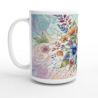 Floral Cups -  Large and Small Ceramic Mugs