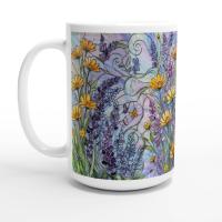 Floral Cups -  Large and Small Ceramic Mugs