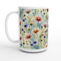 Floral Cups -  Large and Small Ceramic Mugs