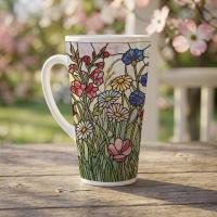 Latte 17oz Ceramic Mug - Coffee or Tea Cup, Extra Tall