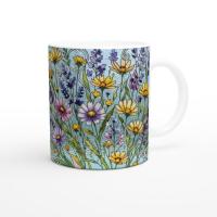 Floral Cups -  Large and Small Ceramic Mugs