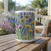 Floral Cups -  Large and Small Ceramic Mugs