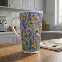 Latte 17oz Ceramic Mug - Coffee or Tea Cup, Extra Tall