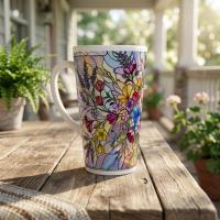 Latte 17oz Ceramic Mug - Coffee or Tea Cup, Extra Tall