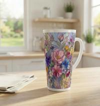 Latte 17oz Ceramic Mug - Coffee or Tea Cup, Extra Tall