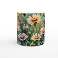 Floral Cups -  Large and Small Ceramic Mugs