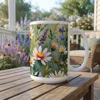Floral Cups -  Large and Small Ceramic Mugs