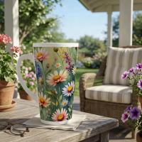 Latte 17oz Ceramic Mug - Coffee or Tea Cup, Extra Tall