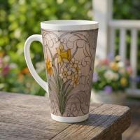 Latte 17oz Ceramic Mug - Coffee or Tea Cup, Extra Tall