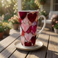 Latte 17oz Ceramic Mug - Coffee or Tea Cup, Extra Tall