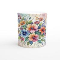 Floral Cups -  Large and Small Ceramic Mugs