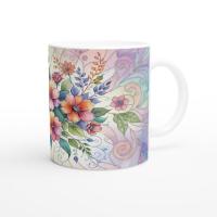 Floral Cups -  Large and Small Ceramic Mugs