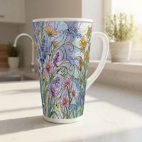 Latte 17oz Ceramic Mug - Coffee or Tea Cup, Extra Tall