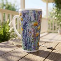 Latte 17oz Ceramic Mug - Coffee or Tea Cup, Extra Tall
