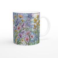 Floral Cups -  Large and Small Ceramic Mugs
