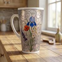 Latte 17oz Ceramic Mug - Coffee or Tea Cup, Extra Tall