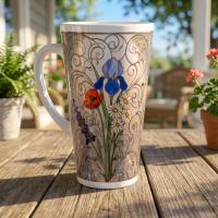 Latte 17oz Ceramic Mug - Coffee or Tea Cup, Extra Tall