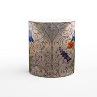 Floral Cups -  Large and Small Ceramic Mugs
