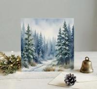 Christmas Gift Cards, Large Note Card, Money Card