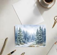Christmas Gift Cards, Large Note Card, Money Card