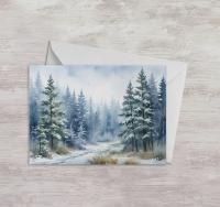 Christmas Gift Cards, Large Note Card, Money Card