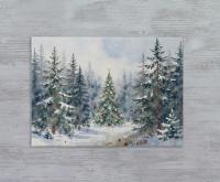 Christmas Gift Cards, Large Note Card, Money Card