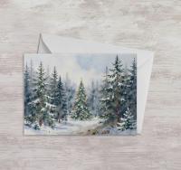 Christmas Gift Cards, Large Note Card, Money Card