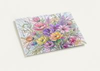 Flowers - Original Art Card - Single Card or Bulk 10 Pack of Gift Cards