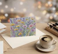 Flowers - Original Art Card - Single Card or Bulk 10 Pack of Gift Cards