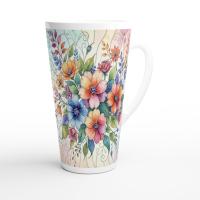 Latte 17oz Ceramic Mug - Coffee or Tea Cup, Extra Tall