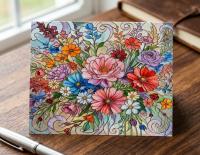 Flowers - Original Art Card - Single Card or Bulk 10 Pack of Gift Cards