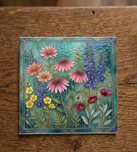 Flowers - Original Art Card - Single Card or Bulk 10 Pack of Gift Cards