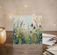 Flowers - Original Art Card - Single Card or Bulk 10 Pack of Gift Cards