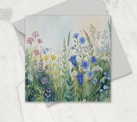 Flowers - Original Art Card - Single Card or Bulk 10 Pack of Gift Cards