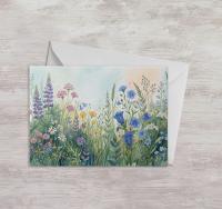 Flowers - Original Art Card - Single Card or Bulk 10 Pack of Gift Cards
