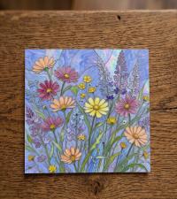 Flowers - Original Art Card - Single Card or Bulk 10 Pack of Gift Cards
