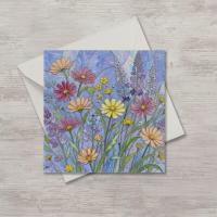 Flowers - Original Art Card - Single Card or Bulk 10 Pack of Gift Cards