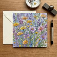 Flowers - Original Art Card - Single Card or Bulk 10 Pack of Gift Cards