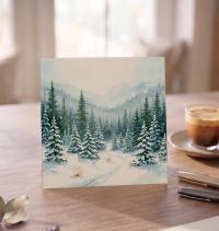 Christmas Gift Cards, Large Note Card, Money Card