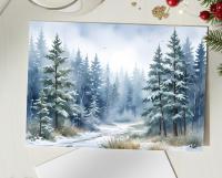Christmas Gift Cards, Large Note Card, Money Card