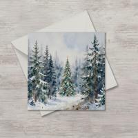 Christmas Gift Cards, Large Note Card, Money Card