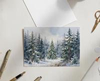 Christmas Gift Cards, Large Note Card, Money Card